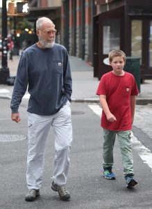 Harry with his father David Letterman  